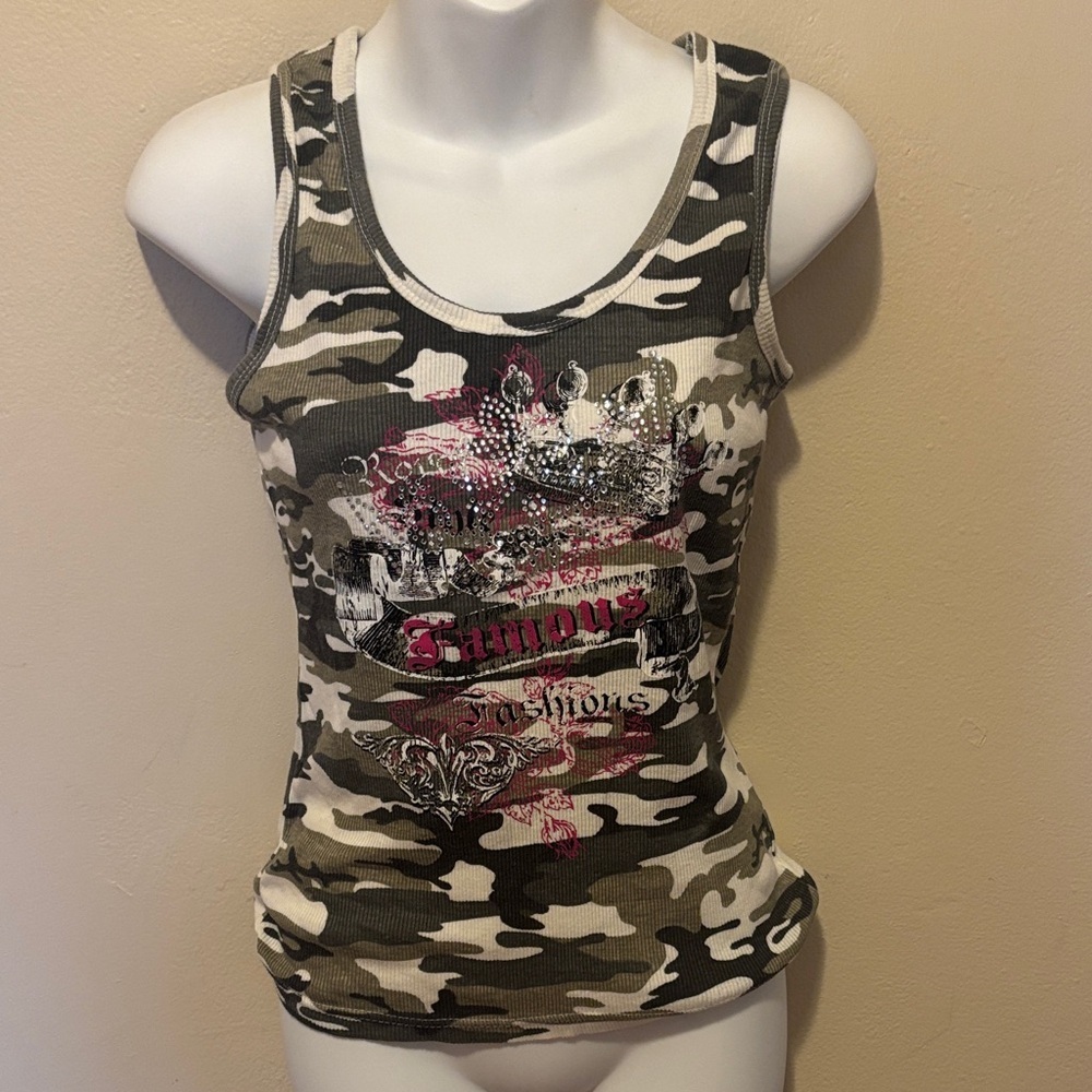 Camouflage Graphic Tank Top